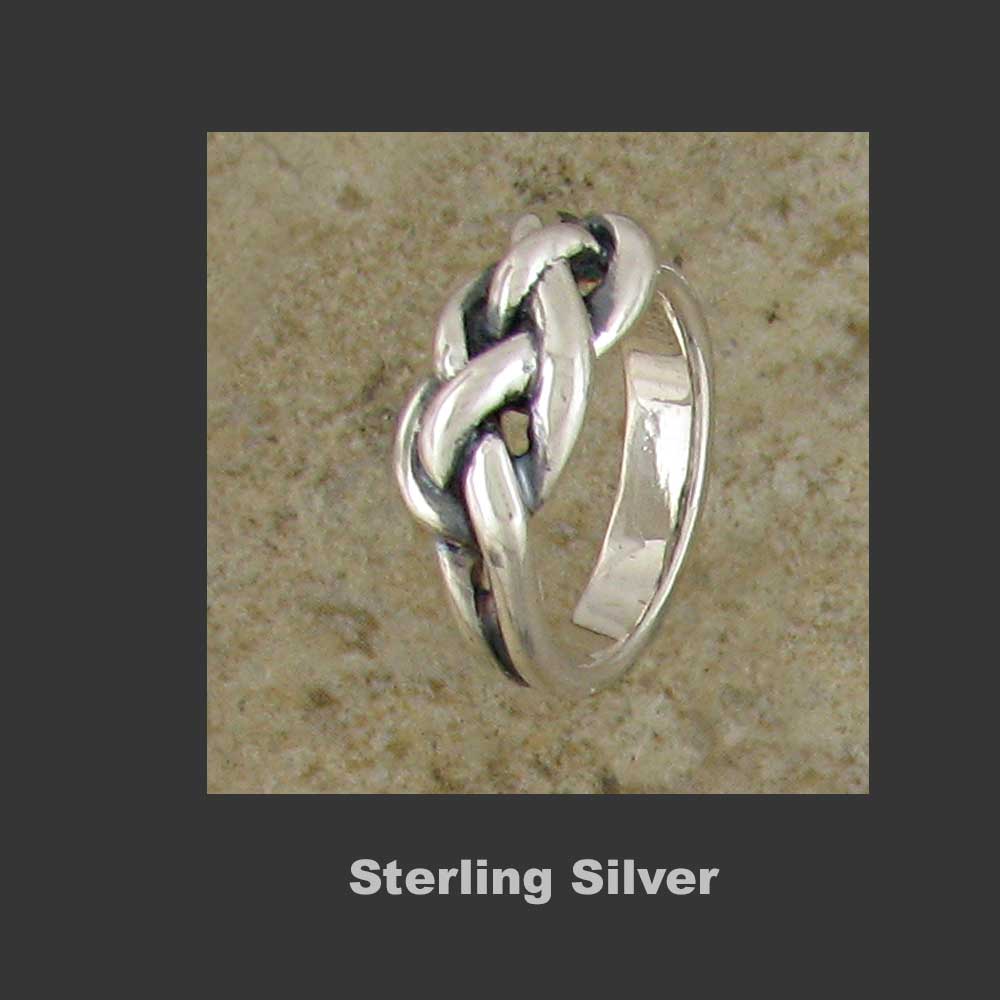 Double Knot ring - Made in Sterling Silver or Gold