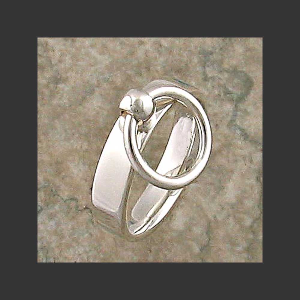 Narrow Width Flat Collar Ring - Made in Sterling Silver
