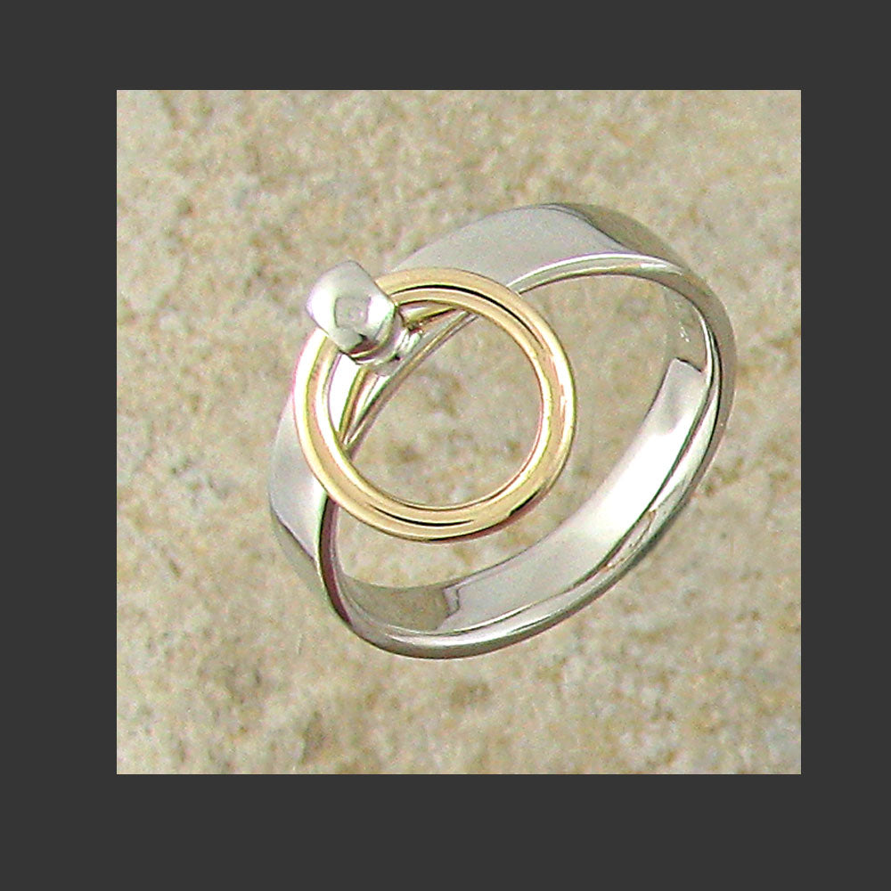 Narrow Width Flat Collar Ring - Made in Gold