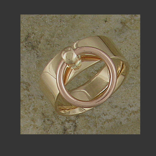 Wide Width Flat Collar Ring - Made in Gold