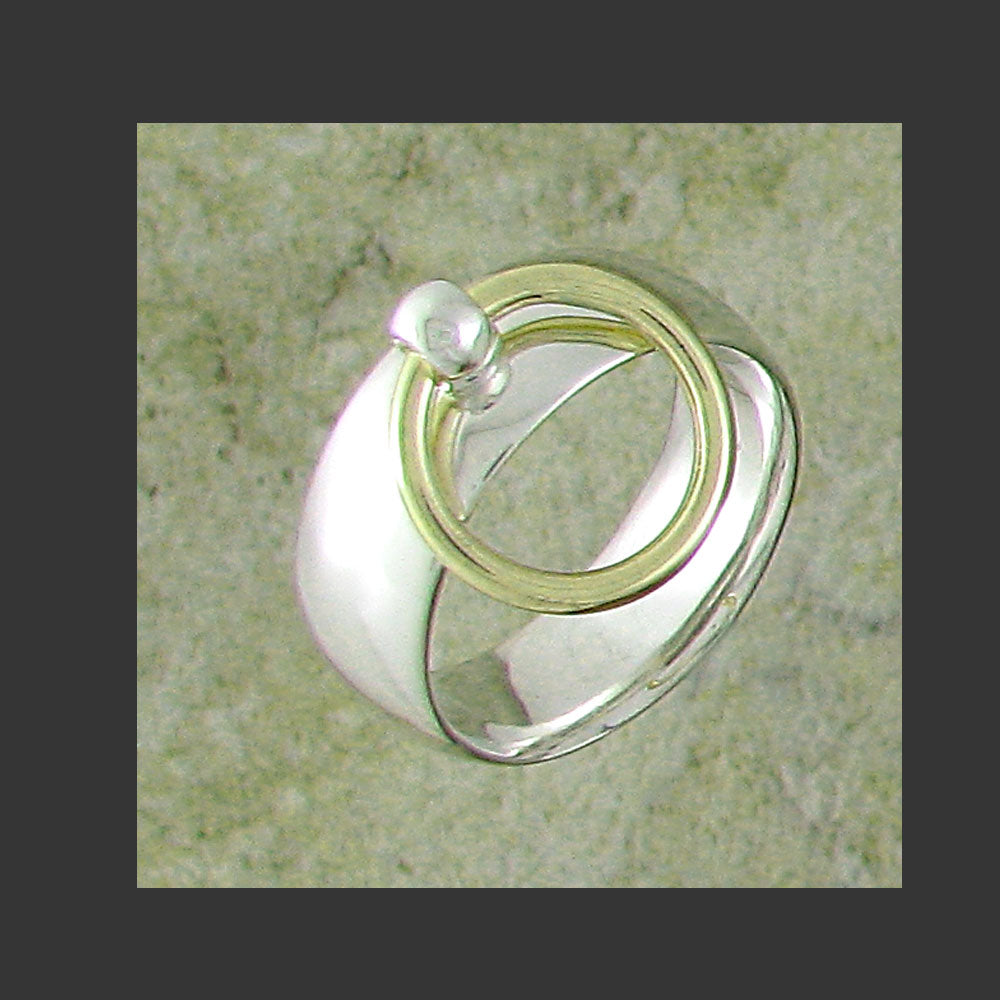 Wide Width Rounded Collar Ring - Made in Gold