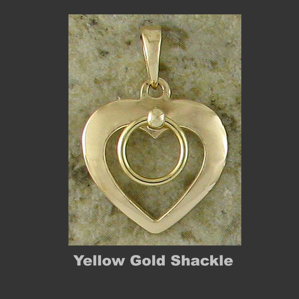 Shackled Hearts - Made in Yellow Gold